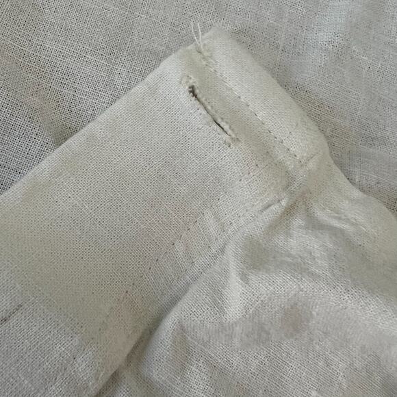 Nestwell Shower Curtain 97 x 67.5" Hemp Cotton Blend Cream Solid - Picture 3 of 9